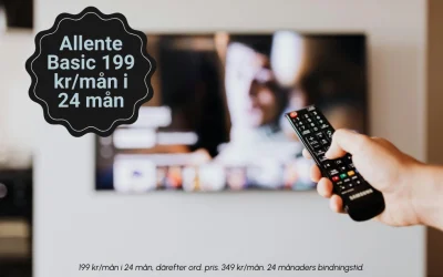 Allente Basic nu för 199 kr/mån i 24 mån